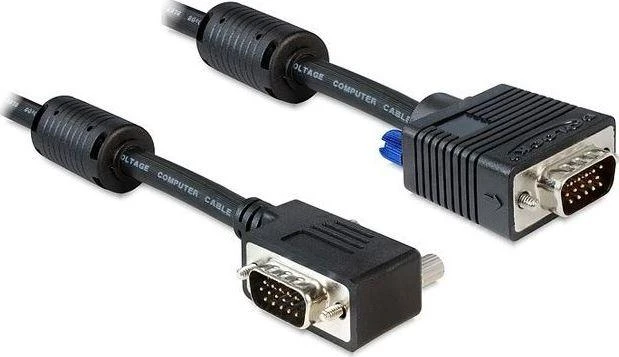 DELOCK cable VGA Delock 2.0m SVGA St/St gewinkelt