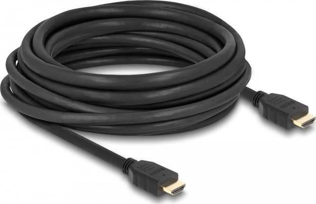 Juodas 7 metrų HDMI 8K laidas