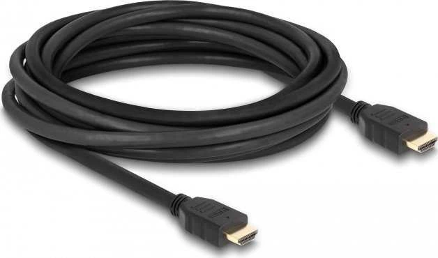 Juodas HDMI laidas 5 m su paauksuotomis jungtimis