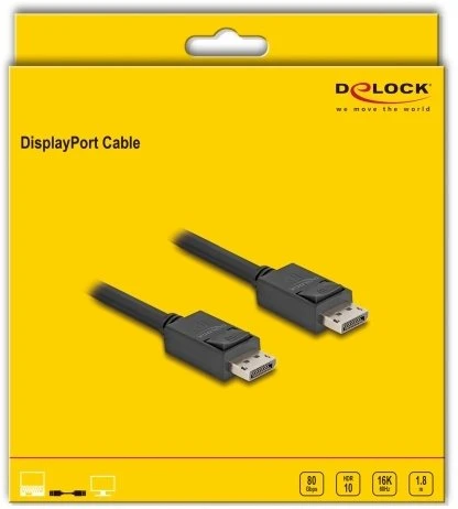 Kabelis Delock DisplayPort - DisplayPort 1,8 m juodas (81175)