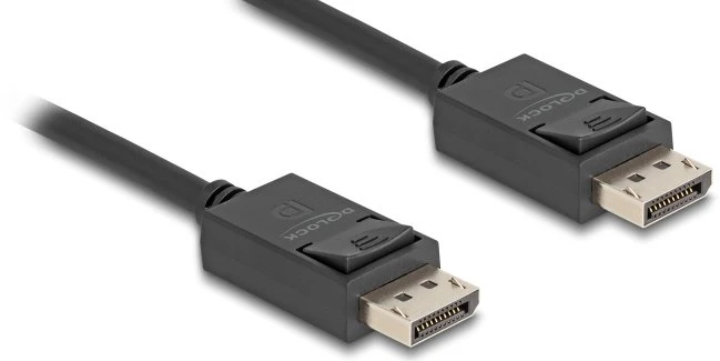 „DeLOCK“ „DisplayPort“ kabelis 8K 60 Hz 40 Gbps 2 m, 2 m, „DisplayPort“, „DisplayPort“, kištukas, kištukas, 15360 x 8640 pikselių