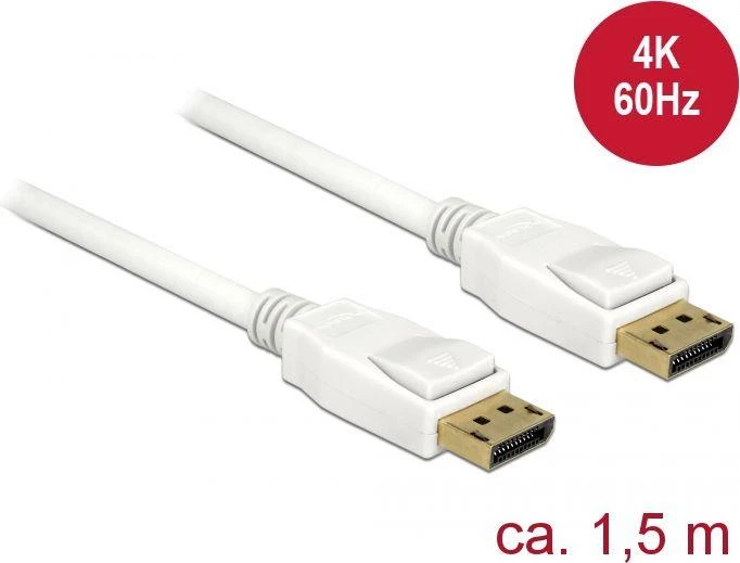 Delock DisplayPort laidas su 4K 60Hz palaikymu