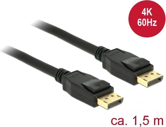 DisplayPort kabelis su 4K 60Hz žymėjimu