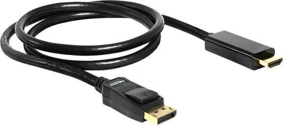 DELOCK Cable Displayport 1.2 male > High Speed HDMI-A pasyvus 4K 1 m juodas