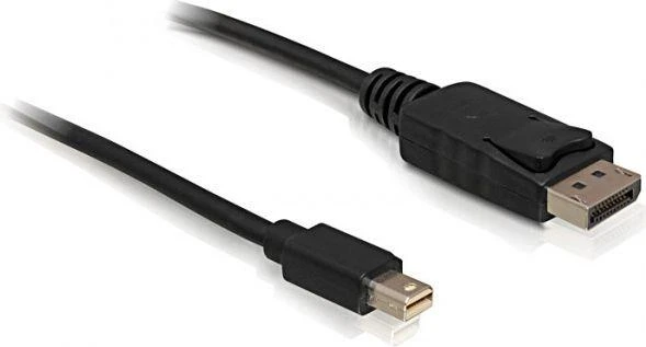 Delock mini DisplayPort į DisplayPort kabelis su fiksatoriumi