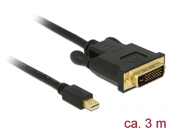 mini DisplayPort į DVI 24+1 kabelis 3m