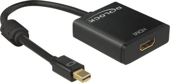 DELOCK Adaptorcable mini DisplayPort 1.2 kištukas > HDMI lizdas juodas 4K Active