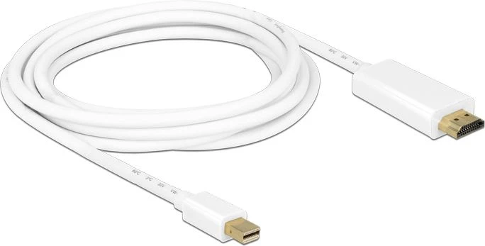 Delock Cable Mini Displayport 1.1 male > HDMI-A male 3 m balta