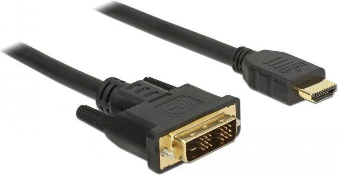 DELOCK Cable DVI 18+1 male > HDMI-A male 2 m juodas