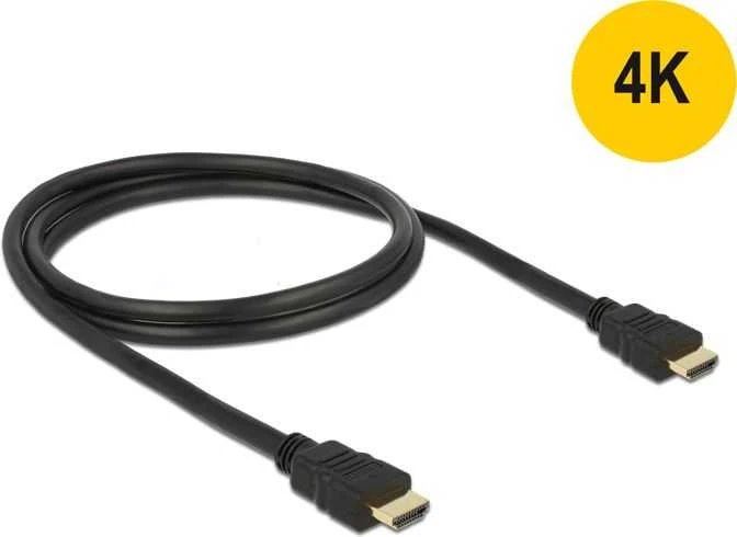 DELOCK laidai HDMI A kištukas > HDMI A kištukas Didelės spartos su Ethernet 4K 1,5 m