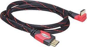 Delock kabelis HDMI A kištukas > HDMI A kištukas kampinis 4K 2 m