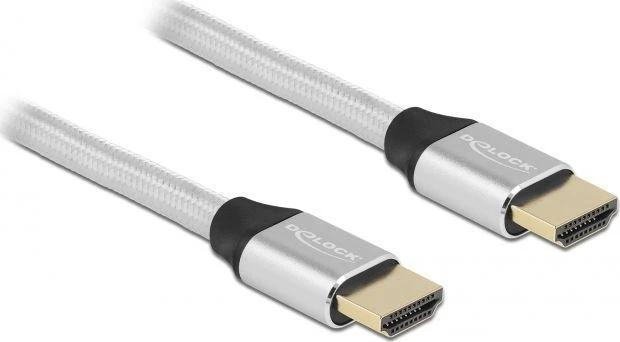 Delock Ultra High Speed HDMI kabelis 48 Gbps 8K 60 Hz sidabrinis 2 m sertifikuotas