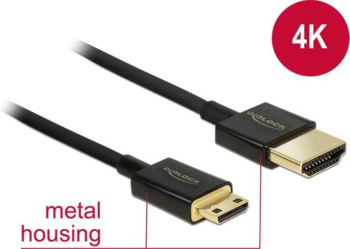 Delock HDMI į mini HDMI kabelis su 4K palaikymu