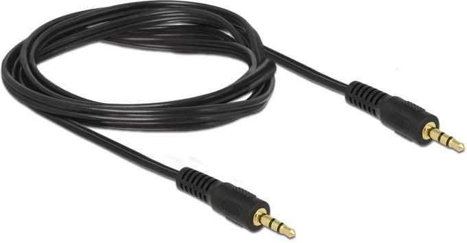 Kabelis Delock Jack 3.5mm - Jack 3.5mm 2.5m juoda (84001)