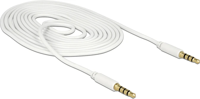 DELOCK Cable Stereo 3.5 mm 4 pin plug > plug 2 m