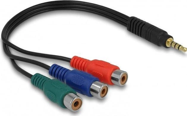 3.5mm į 3x RCA adapteris, 24cm