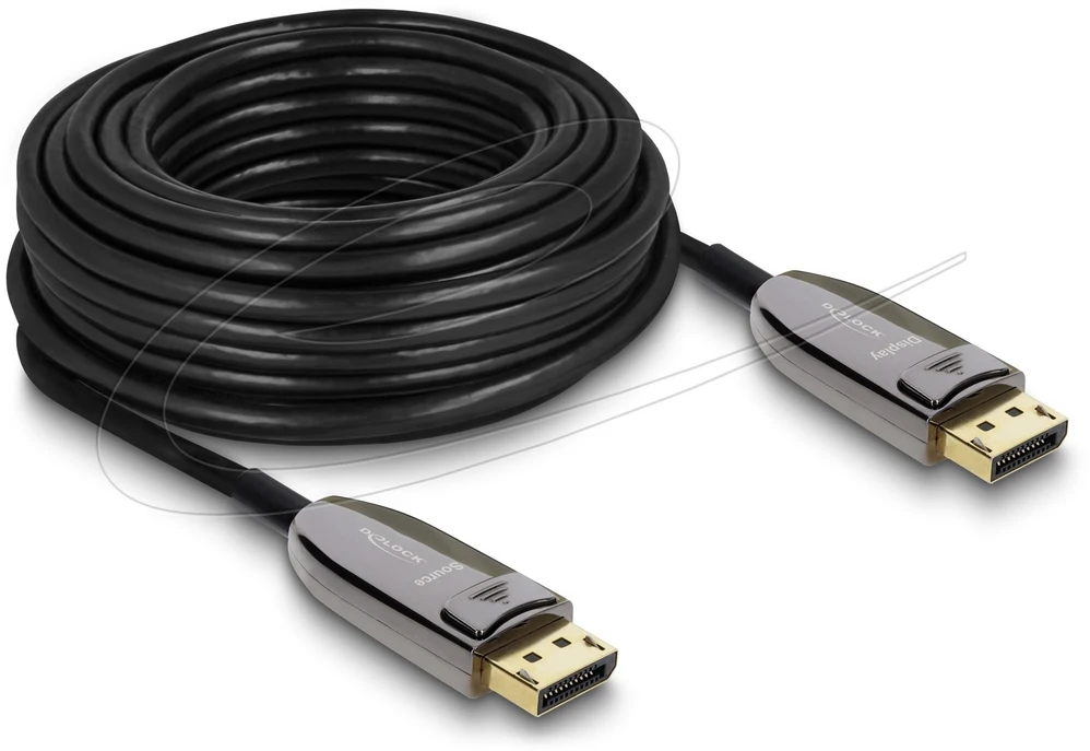 Kabelis Delock kabelis DisplayPort 15 m Juodas (87108)