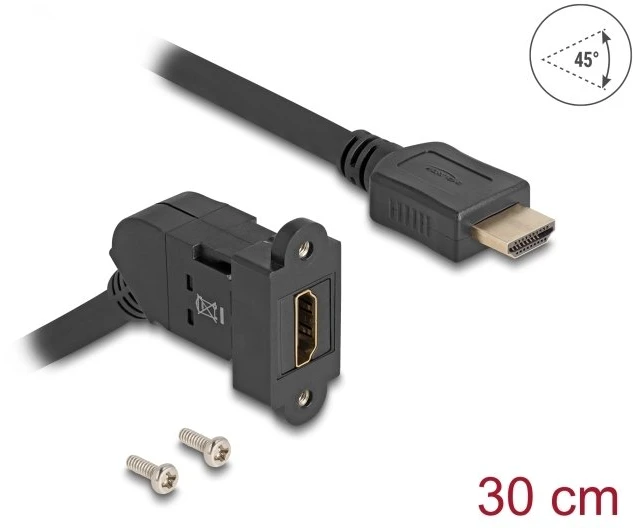 Kabelis Delock HDMI - HDMI 0.3m juoda (67157)