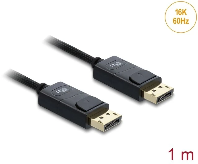Kabelis Delock DisplayPort - DisplayPort 1 m juoda (81671)