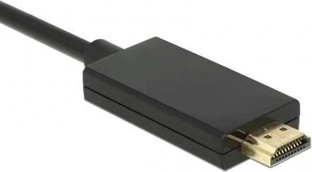 DELOCK Cable Displayport 1.2 male > High Speed HDMI-A vyriškas pasyvus 4K 3 m juodas