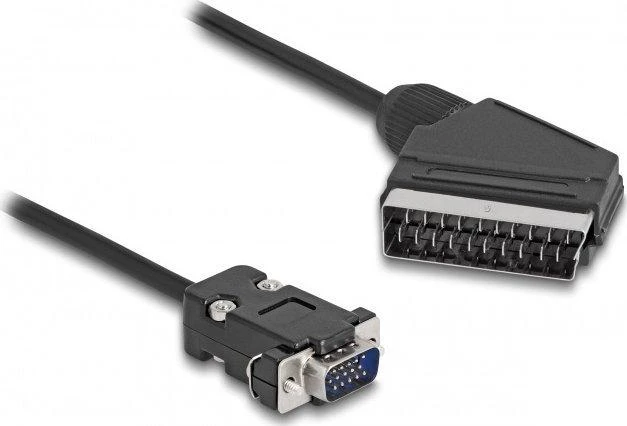 Delock Cable Video Scart kištukas (išvestis) > VGA kištukas (įvestis) 2 m