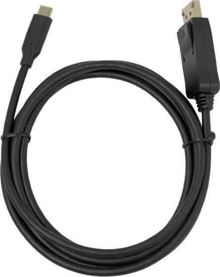 8K USB-C į DisplayPort dvikryptis kabelis DELTACO, 7680 x 4320 @ 30Hz, 1 m, juodas / USBC-DP-BI100 / 1902481