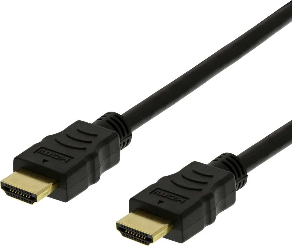 DELTACO HIGH-SPEED FLEX HDMI kabelis, 1M, 4K UHD 60Hz, juodas / HDMI-1010D-FLEX