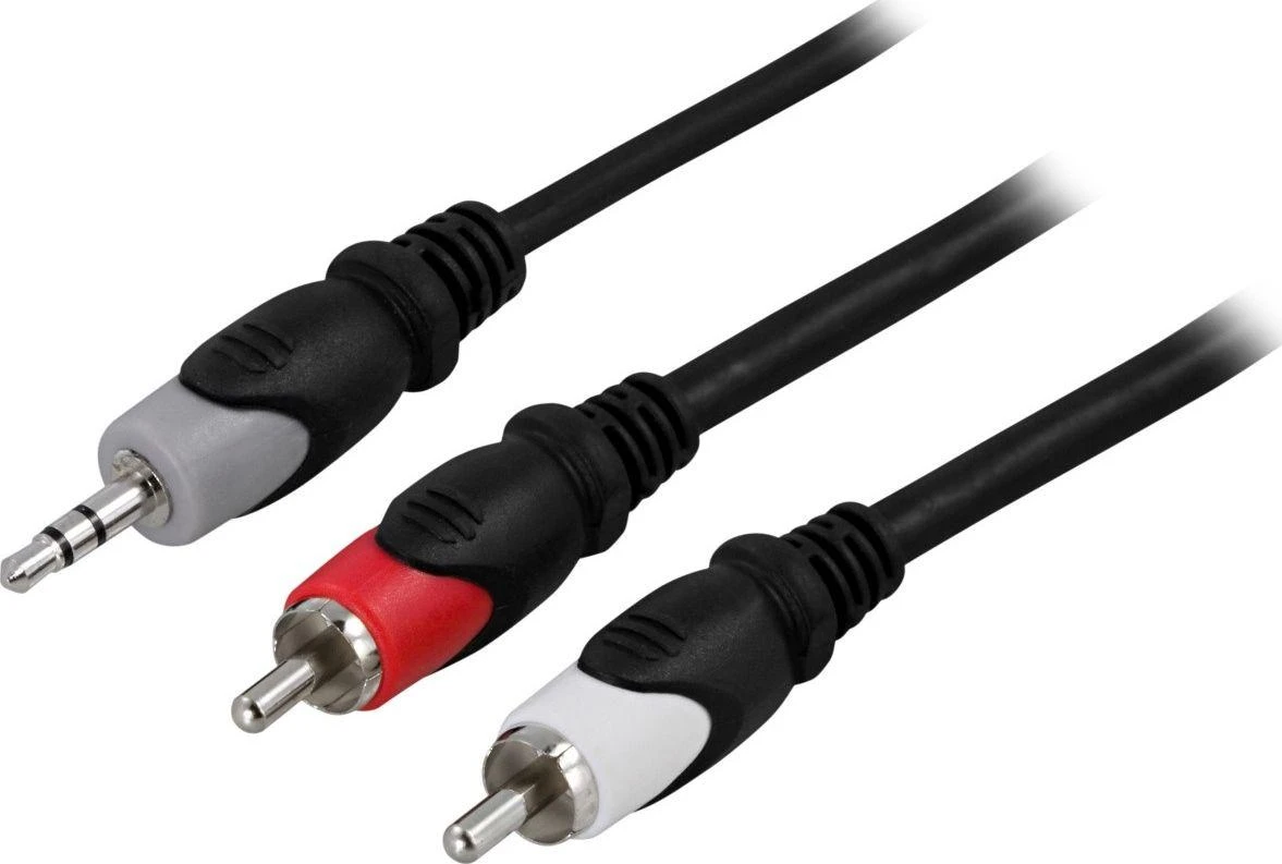 3.5mm į 2xRCA adapterio kištukai