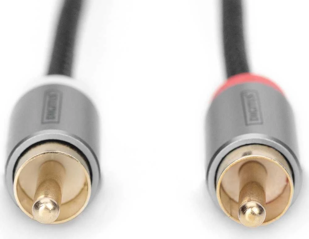 „Digitus Audio“ adapterio kabelis, 3,5 mm stereo lizdas į RCA | DB-510330-010-S