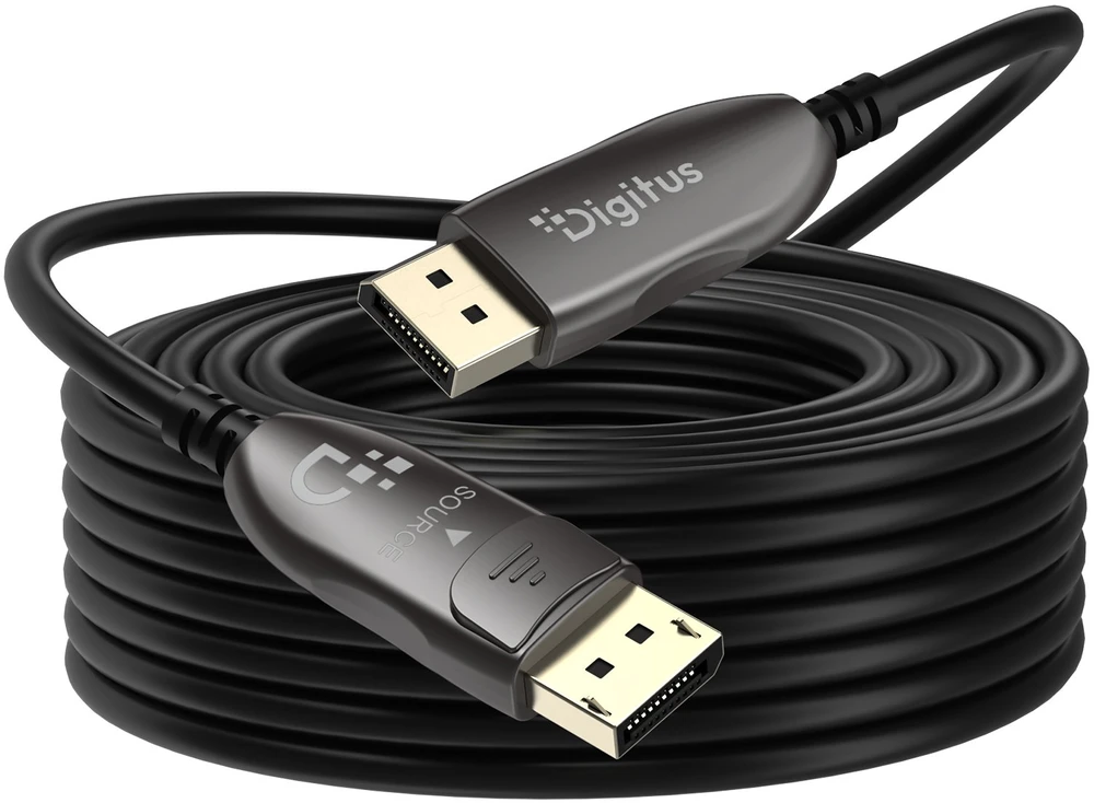 Kabelis Digitus DisplayPort - DisplayPort 90m juoda (AK-340108-900-S)