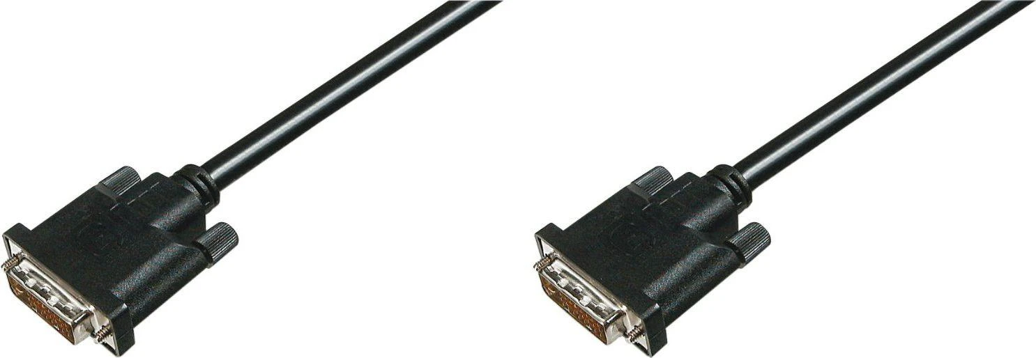 Assmann Electronic ASSMANN DVI prijungimo kabelis DVI(24+1) M/M 0.5m DVI-D Dual Link bl