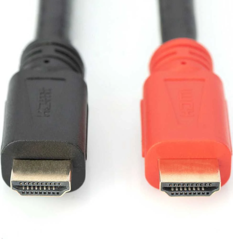 Digitus | Didelės spartos HDMI kabelis su signalo stiprintuvu | DB-330118-100-S | HDMI kištukas (A tipo) | HDMI kištukas (A tipo) | HDMI–HDMI | 10 m