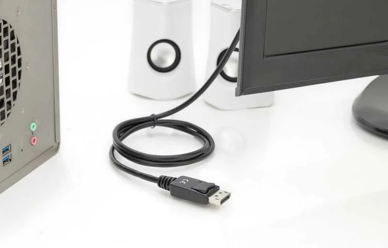Assmann Electronic DIGITUS DisplayPort Adapteris Cable DP - HDMI Type A St / St 2.0m w / War. DP 1.2 HDMI 2.0 4K / 60Hz CE juodas