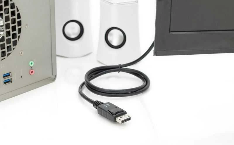 Assmann Electronic DIGITUS DisplayPort Adapteris Cable DP - HDMI Type A St / St 2.0m w / War. DP 1.2 HDMI 2.0 4K / 60Hz CE juodas