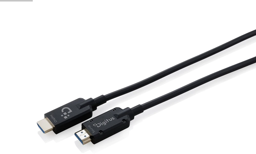 Kabelis Digitus Zbrojony kabelis światłowodowy HDMI AOC, UHD 8K, 50 m (AK-330128-500-S)