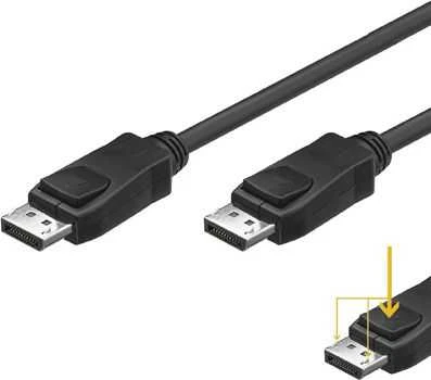 Conecto DisplayPort kabelis 20 polių -> 20 polių St/St 3,00 m su Riegel urmu