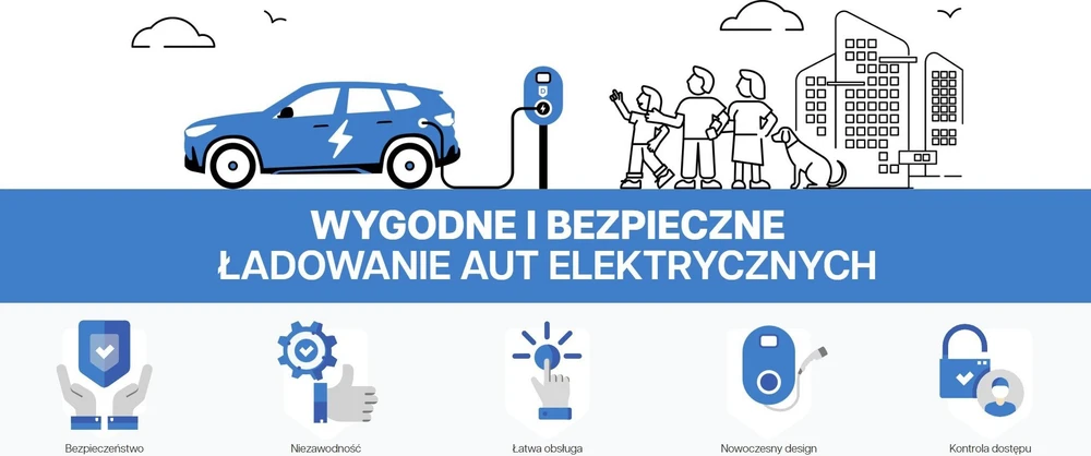 „Defenzo“ elektromobilių įkrovimo stotelės iliustracija