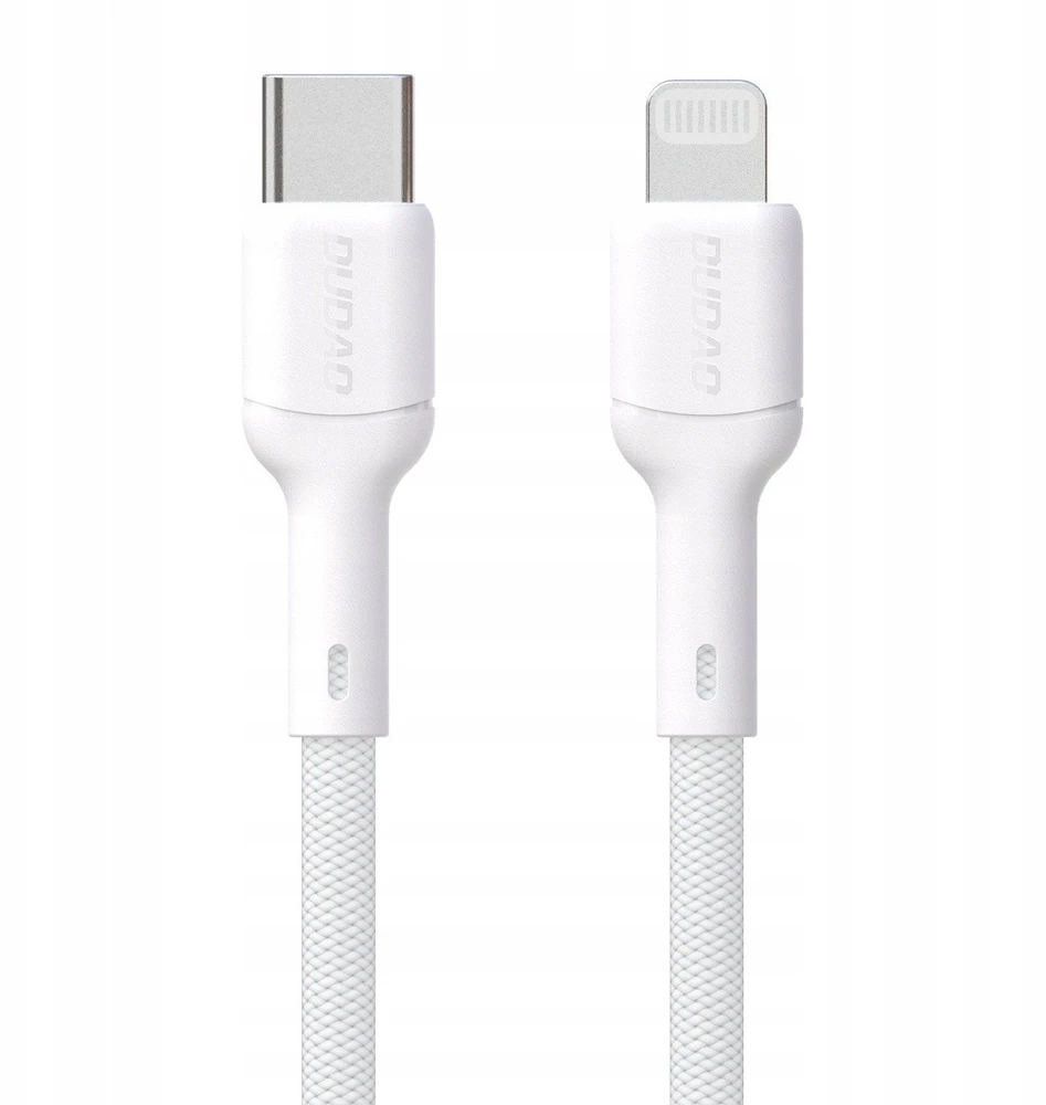 Dudao L9X 30W USB-C – Lightning kabelis 1m – baltos spalvos