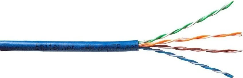 Carruzzo Kabelis Emiter Net UTP (U/UTP) kat.5e, linka, 4x2x24AWG, PCW, mėlyna