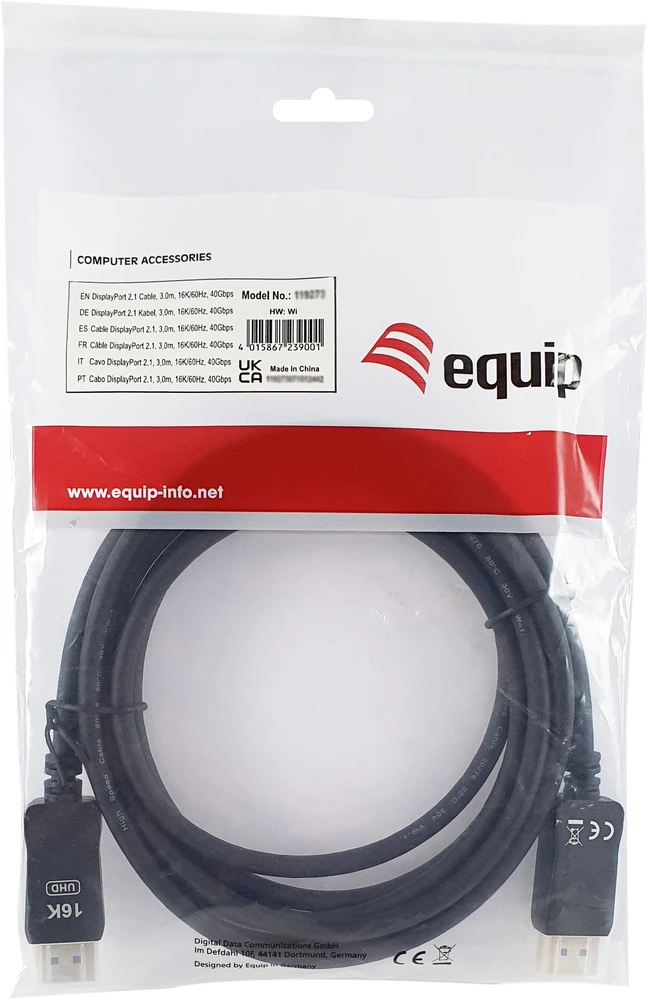 Equip DisplayPort laidas pakuotėje