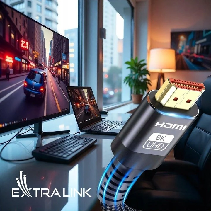 HDMI 2.1 „Extralink“ laidas, 8K HDR, 1,5 m