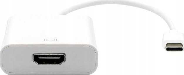 Kabelis Garbot HDMI - HDMI 0.2m balta (USB3.1 C-HDMI. M/F. Baltas 20cm)