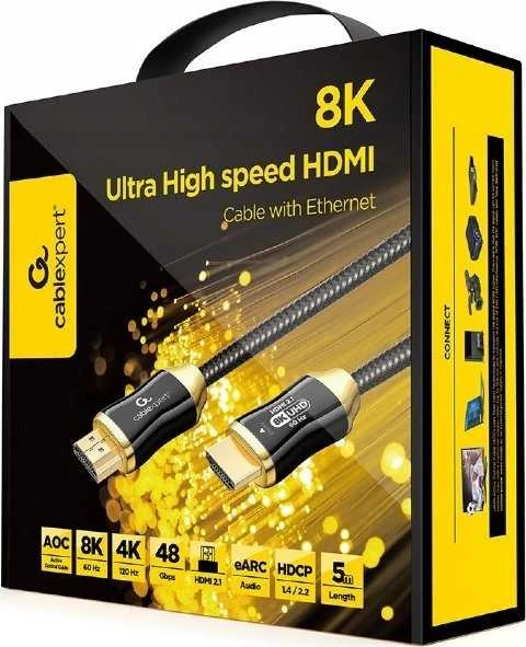 Gembird 5m 8K HDMI AOC laidas pakuotėje
