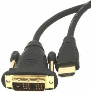 HDMI-DVI kabelis su auksinėmis jungtimis