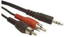 „Gembird“ garso stereo adapteris iš 3,5 mm kištuko į 2 RCA kištukus, 0,2 m | Cablexpert