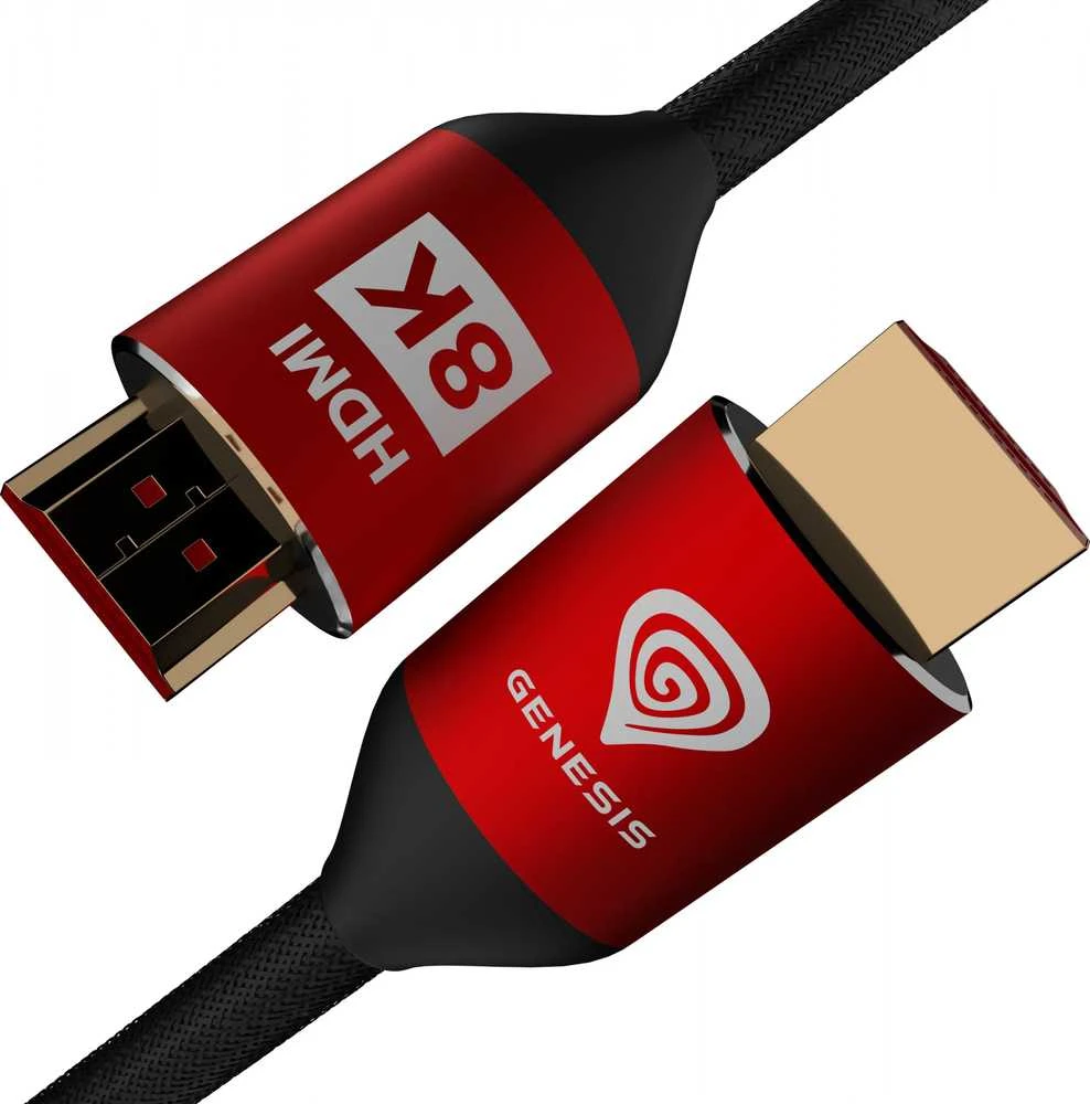 Kabelis GENESIS HDMI - HDMI 3m raudona (NKA-1993)