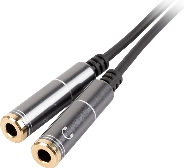 Genesis NATEC NKA-0729 aukščiausios kokybės 4 PIN ausinių adapteris, skirtas PS4 kompiuteriui