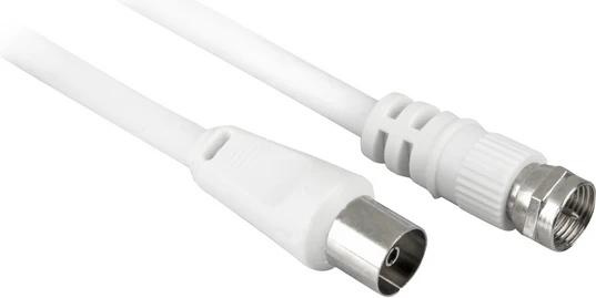 Antenos kabelis su tiesia ir f tipo jungtimi 5m