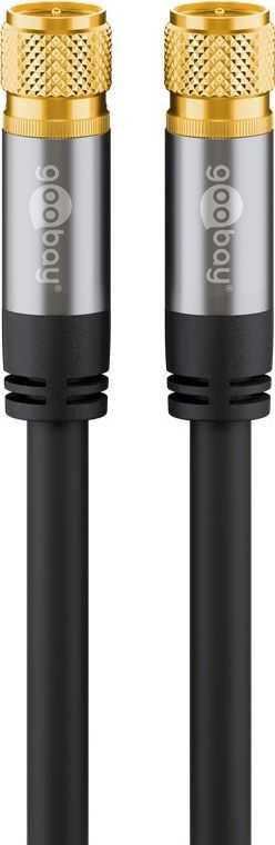 Wentronic Kabelis Goobay Antenowy (F) 1m juoda (JAB-4400766)