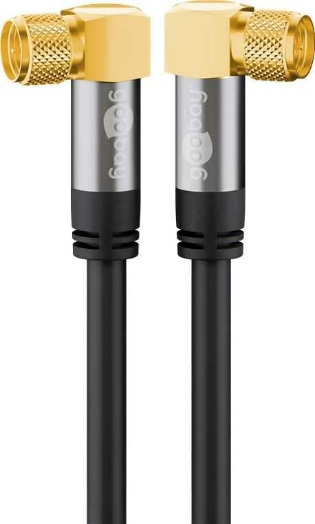 Wentronic FF SAT antenos jungtis Juodas Angle Goobay 2m